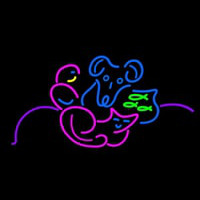 Multicolor Pet Logo Neontábla