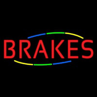 Multicolored Deco Style Brakes Neontábla