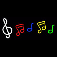 Music Logo Neontábla