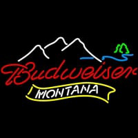 NEW Montana Mountain Budweiser bud light Neontábla