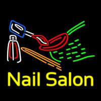 Nail Salon Logo Neontábla