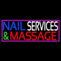 Nail Services And Massage Neontábla