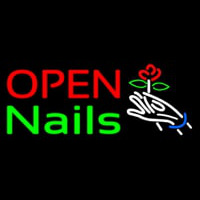 Nails Open Logo Neontábla