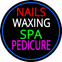 Nails Wa ing Spa Pedicure Neontábla