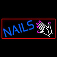 Nails With Hand Logo Neontábla