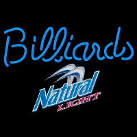 Natural Light Billiards Te t Pool Beer Sign Neontábla