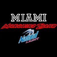 Natural Light Miami University Band Board Beer Sign Neontábla