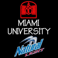 Natural Light Miami University Beer Sign Neontábla