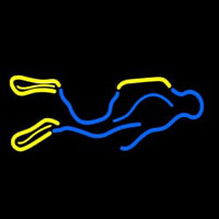 Neon Scuba Diver Neontábla
