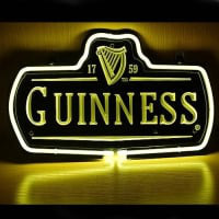 New Guinness 1759 Logó Sör Kocsma Kocsma Kijelző Neon Üveg Cső Tábla