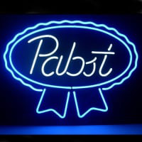 New Pabst Blue Ribbon Lager Ale Neon Sör Kocsma Kocsma Tábla