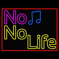 No Life No Music  Neontábla