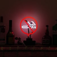 No Smoking Desktop Neontábla