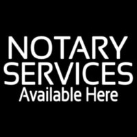 Notary Services Available Here Neontábla