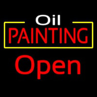 Oil Painting Open Neontábla