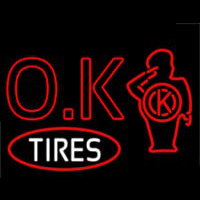 Ok Tires Neontábla