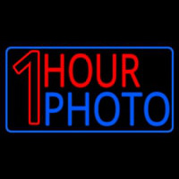One Hour Photo With Border Neontábla