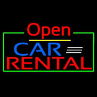 Open Car Rental Neontábla