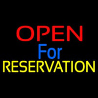 Open For Reservation 1 Neontábla