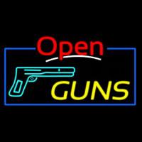Open Guns Neontábla