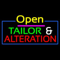 Open Tailor And Alteration Neontábla