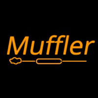 Orange Muffler With Logo Neontábla