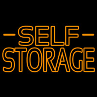 Orange Self Storage Block With Border Neontábla