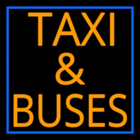 Orange Ta i And Buses With Border Neontábla