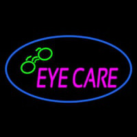 Oval Eye Care Logo Neontábla