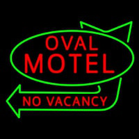 Oval Motel No Vacancy Neontábla