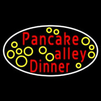 Oval Pancake Alley Dinner Neontábla