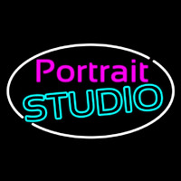 Oval Portrait Studio Neontábla