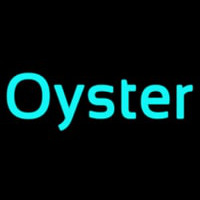 Oysters Turquoise Neontábla