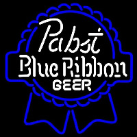 Pabst Blue White Ribbon Beer Sign Neontábla