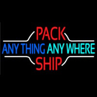 Pack Anything Anywhere Ship Neontábla