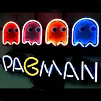 Pacman Game Sör Kocsma Neontábla