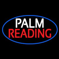 Palm Reading Blue Border Neontábla