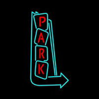 Park Vertical With Arrows Neontábla