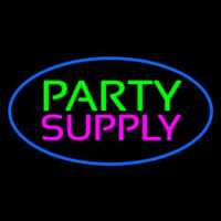 Party Supply Blue Oval Neontábla