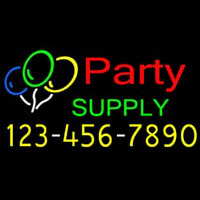 Party Supply Phone Number Neontábla