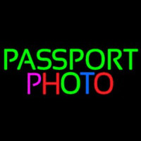 Passport Multi Color Photo Neontábla