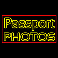 Passport Photos Block Neontábla