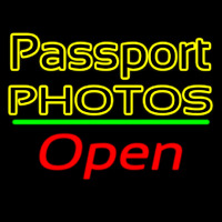 Passport Photos Block With Open 2 Neontábla