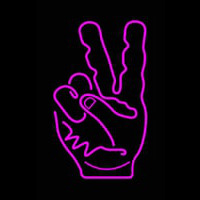 Peace Fingers Neontábla