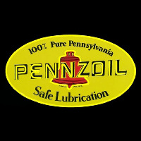 Pennzoil Logo Safe Lubrication Neontábla