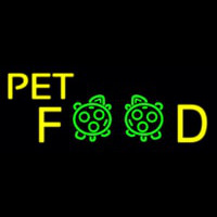 Pet Food With Logo Neontábla