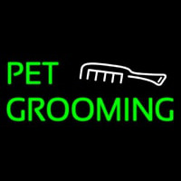 Pet Grooming With White Logo Neontábla