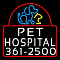 Pet Hospital Neontábla