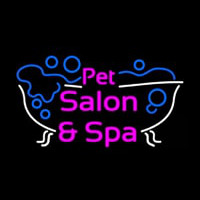 Pet Salon And Spa Logo Neontábla