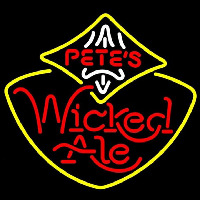 Petes Wicked Ale Beer Sign Neontábla